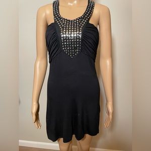 Point sequin minidress